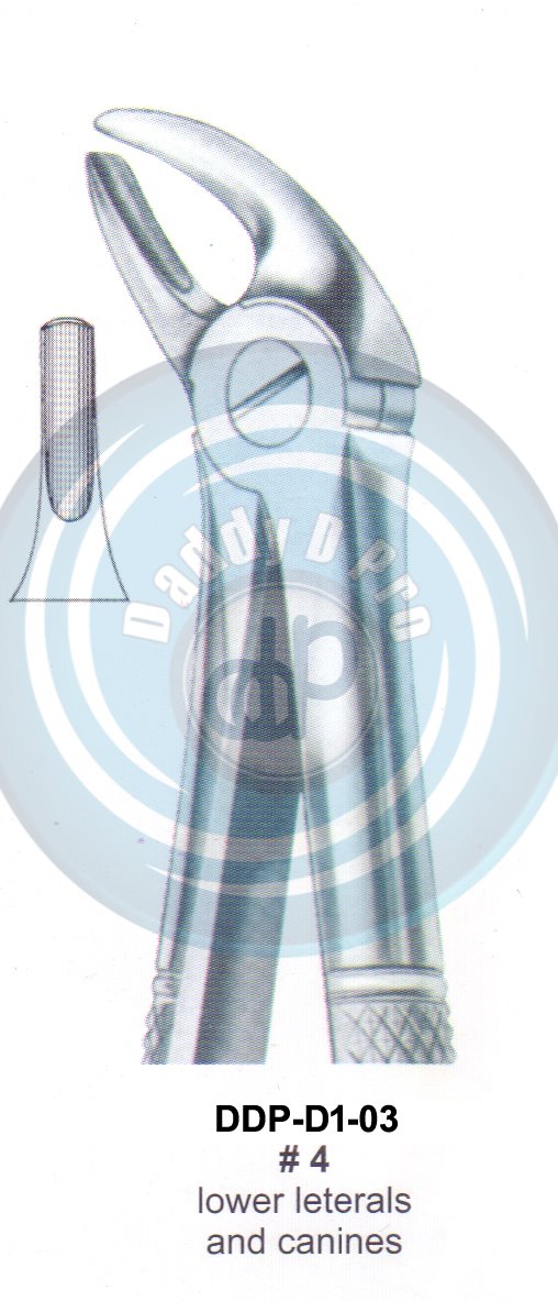 Tooth Extracting Forceps  Fig#4 (english pattern)