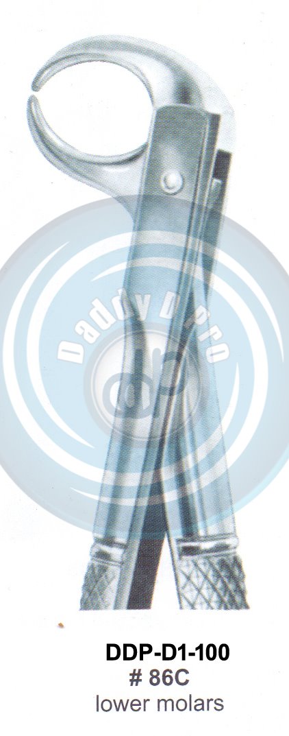 Tooth Extracting Forceps  Fig#86C (english pattern)