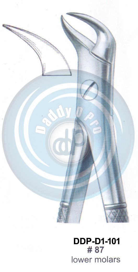 Tooth Extracting Forceps  Fig#87 (english pattern)