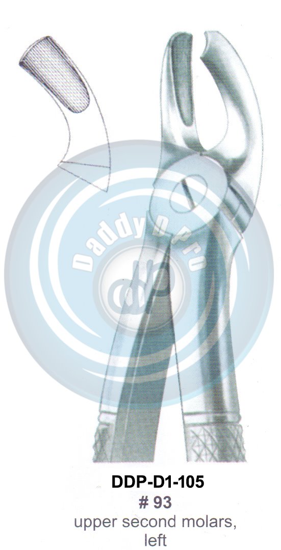 Tooth Extracting Forceps  Fig#93 (english pattern)