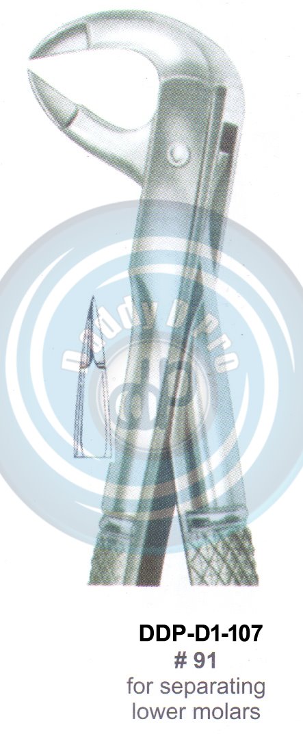 Tooth Extracting Forceps  Fig#91 (english pattern)