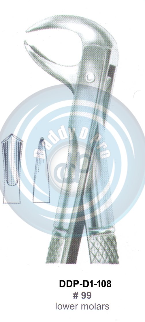 Tooth Extracting Forceps  Fig#99 (english pattern)