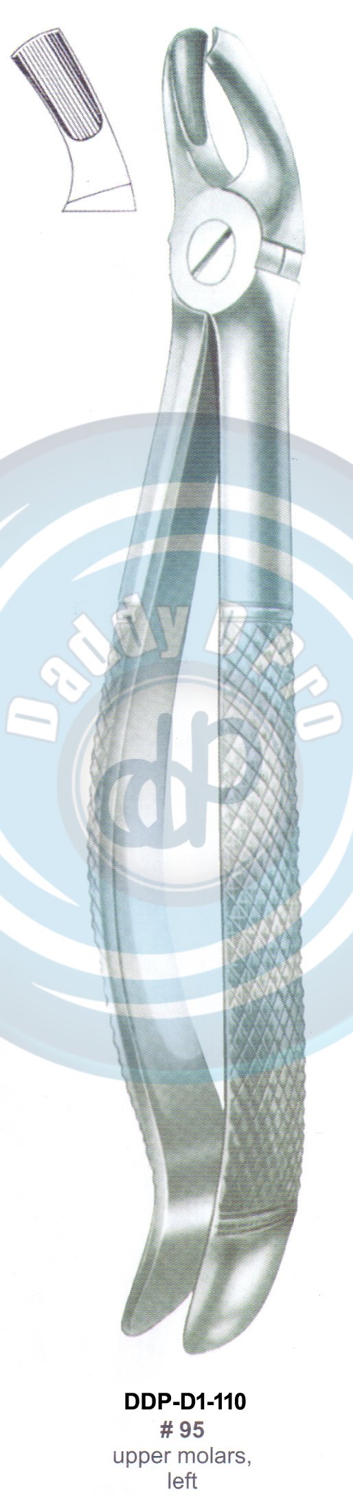 Tooth Extracting Forceps  Fig#95 (english pattern)