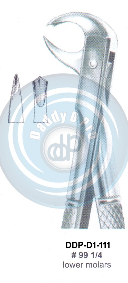 Tooth Extracting Forceps  Fig#99 1/4 (english pattern)