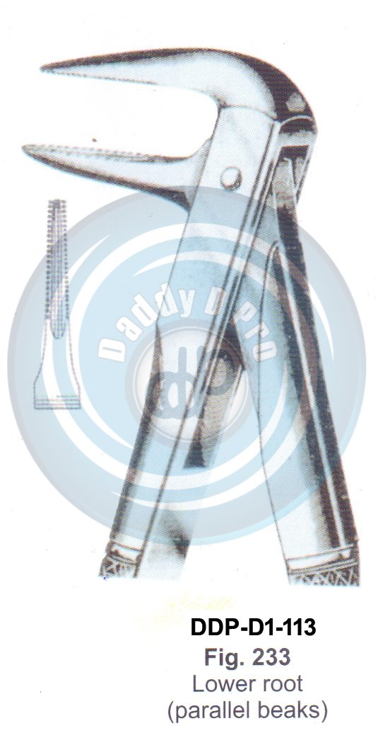Tooth Extracting Forceps  Fig#233 (english pattern)