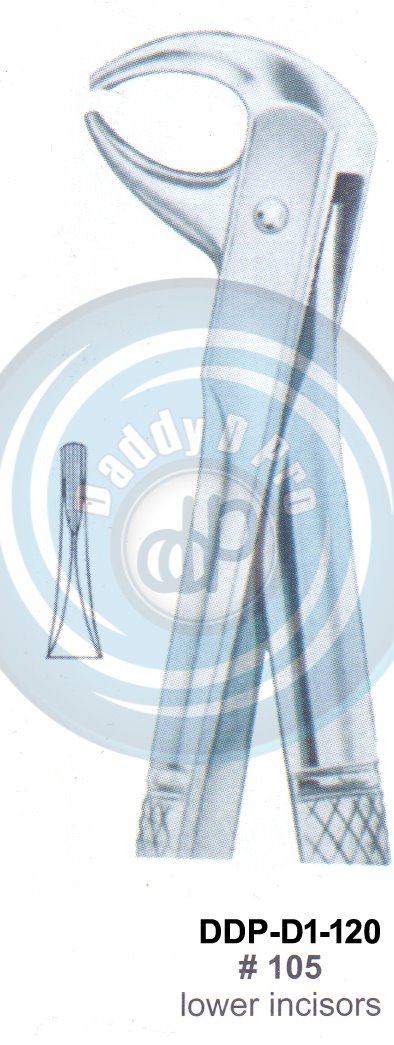 Tooth Extracting Forceps  Fig#105 (english pattern)