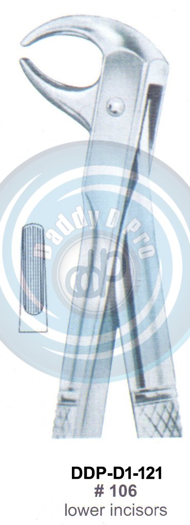 Tooth Extracting Forceps  Fig#106 (english pattern)