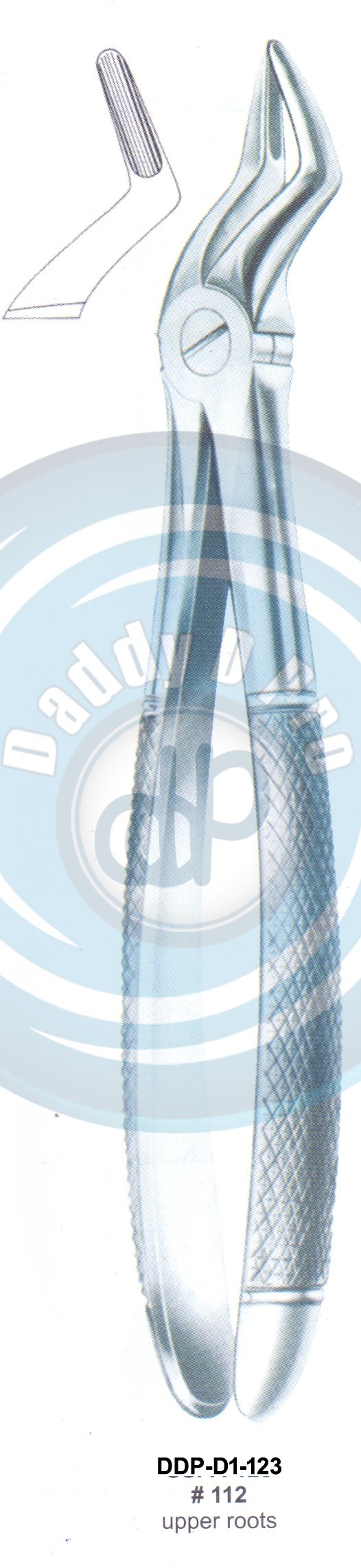 Tooth Extracting Forceps  Fig#112 (english pattern)