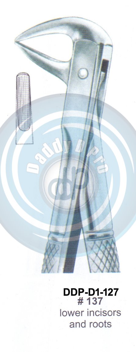 Tooth Extracting Forceps  Fig#137 (english pattern)