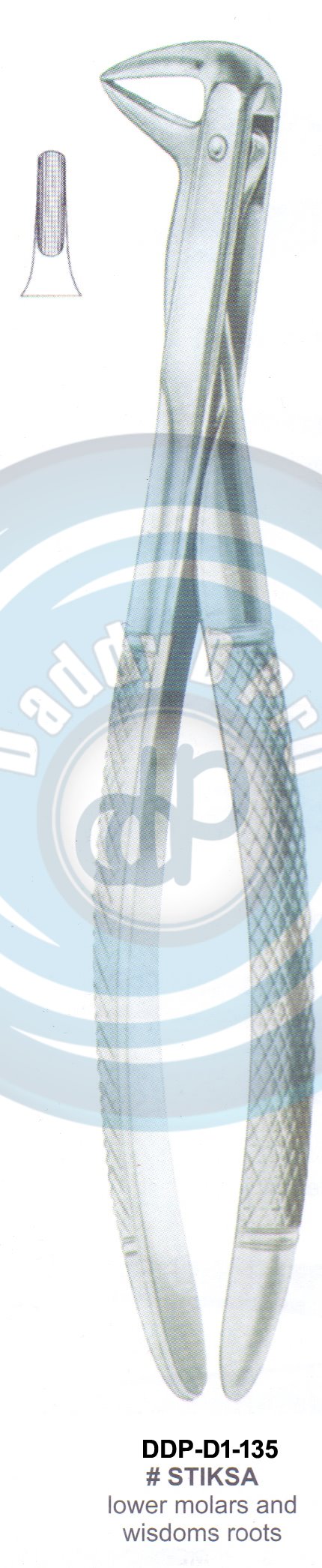 Tooth Extracting Forceps  Fig#STIKSA (english pattern)