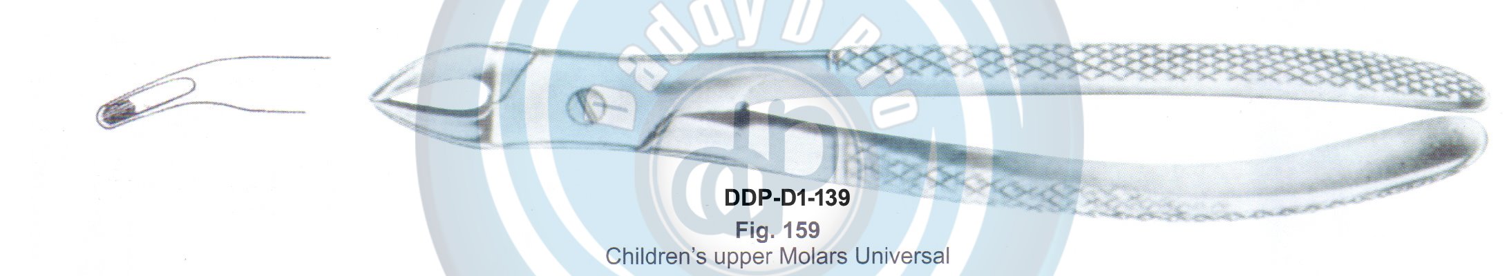Tooth Extracting Forceps  Fig#159 (english pattern)