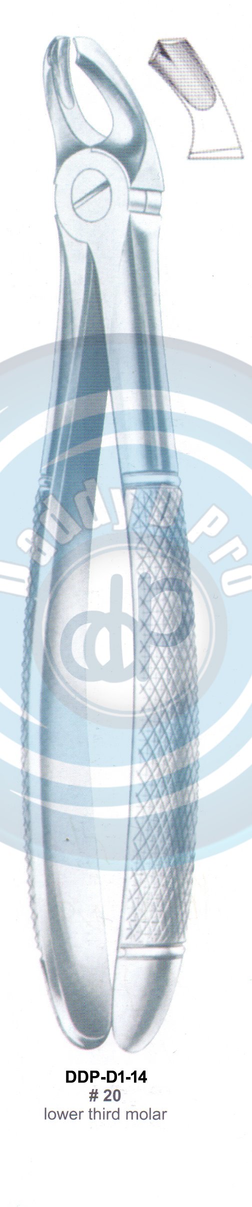Tooth Extracting Forceps  Fig#20 (english pattern)