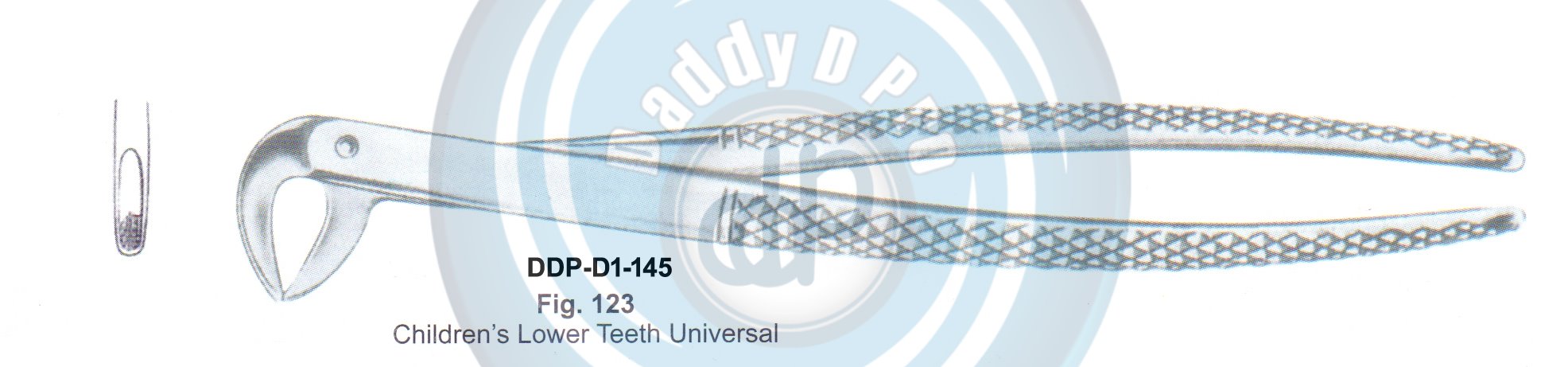 Tooth Extracting Forceps  Fig#123 (english pattern)