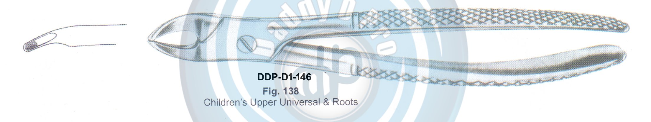 Tooth Extracting Forceps  Fig#138 (english pattern)