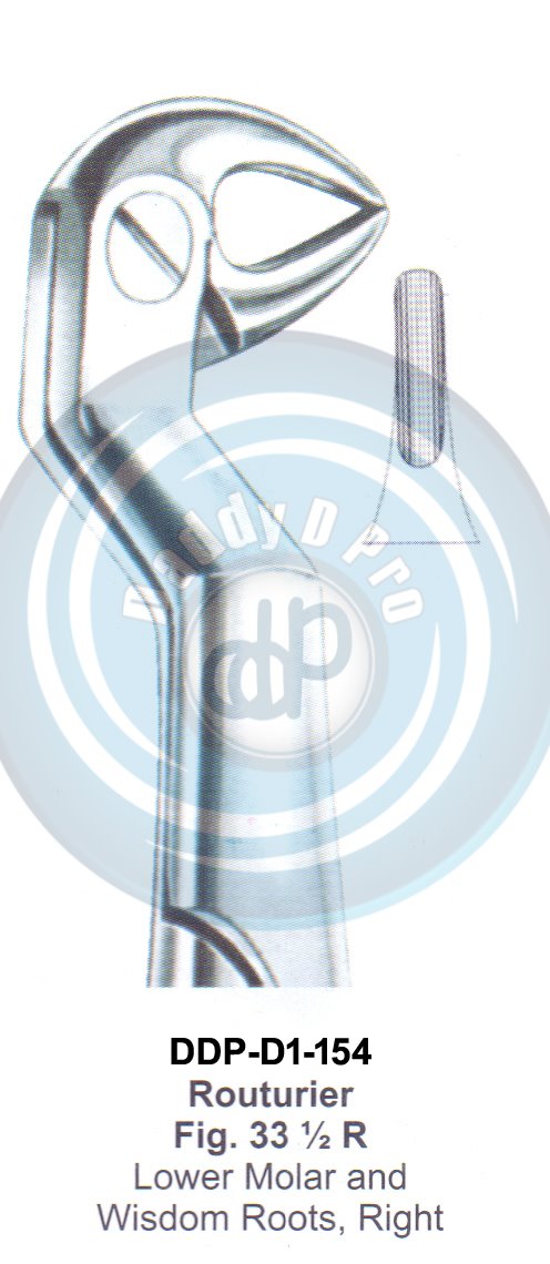 Tooth Extracting Forceps  Fig#33 1/2 R (english pattern)