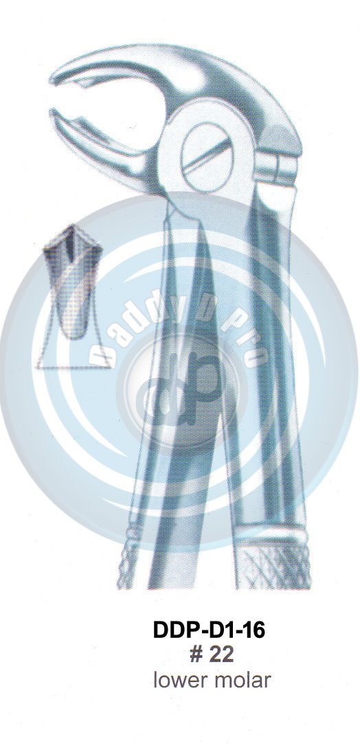 Tooth Extracting Forceps  Fig#22 (english pattern)