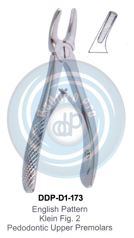 Pediatric Tooth Extracting Forceps  Fig#2 (english pattern)