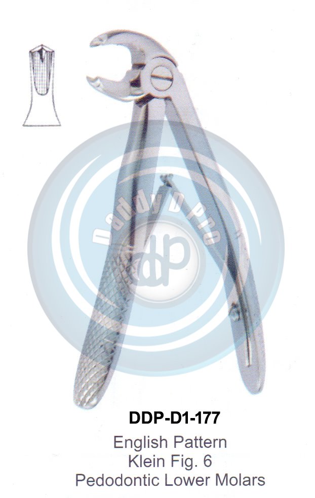 Pediatric Tooth Extracting Forceps  Fig#6 (english pattern)
