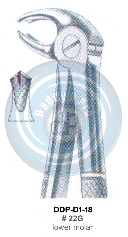 Tooth Extracting Forceps  Fig#22G (english pattern)