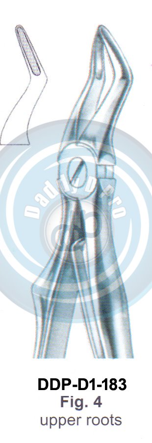 Baby Tooth Extracting Forceps  Fig#4 (english pattern)
