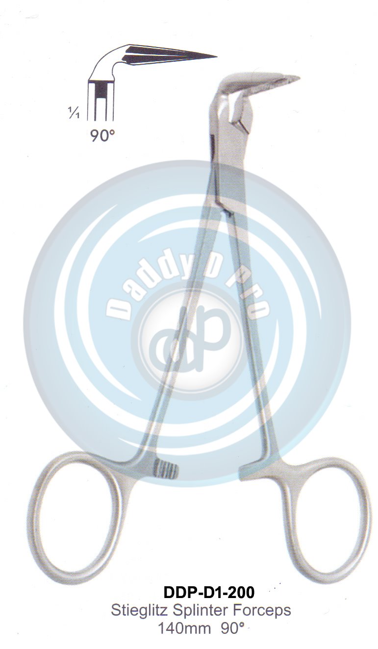Tooth Extracting Forceps  Stieglitz Splinter Forceps (english pattern)(Curved 90 degree)140MM