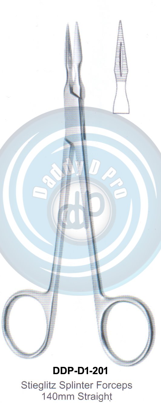 Tooth Extracting Forceps  Stieglitz Splinter Forceps (english pattern)(Curved Straight)140MM