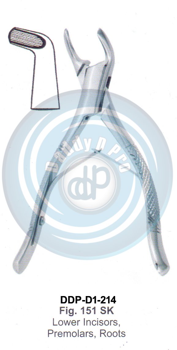 Tooth Extracting Forceps  Fig#151SK (english pattern) 