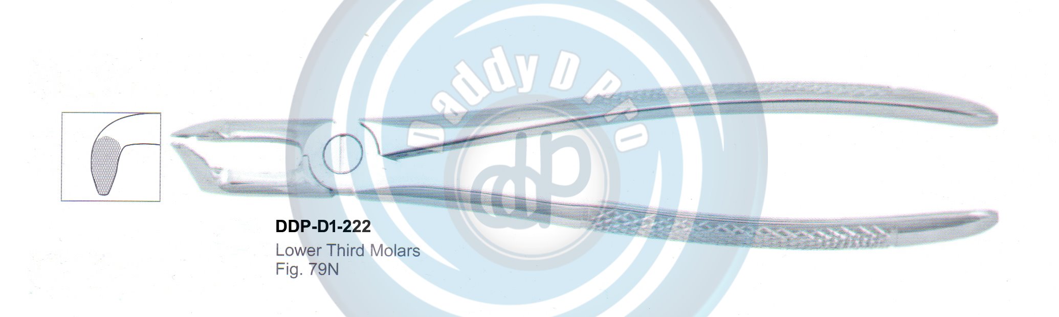 Tooth Extracting Forceps  Fig#79N (english pattern) 