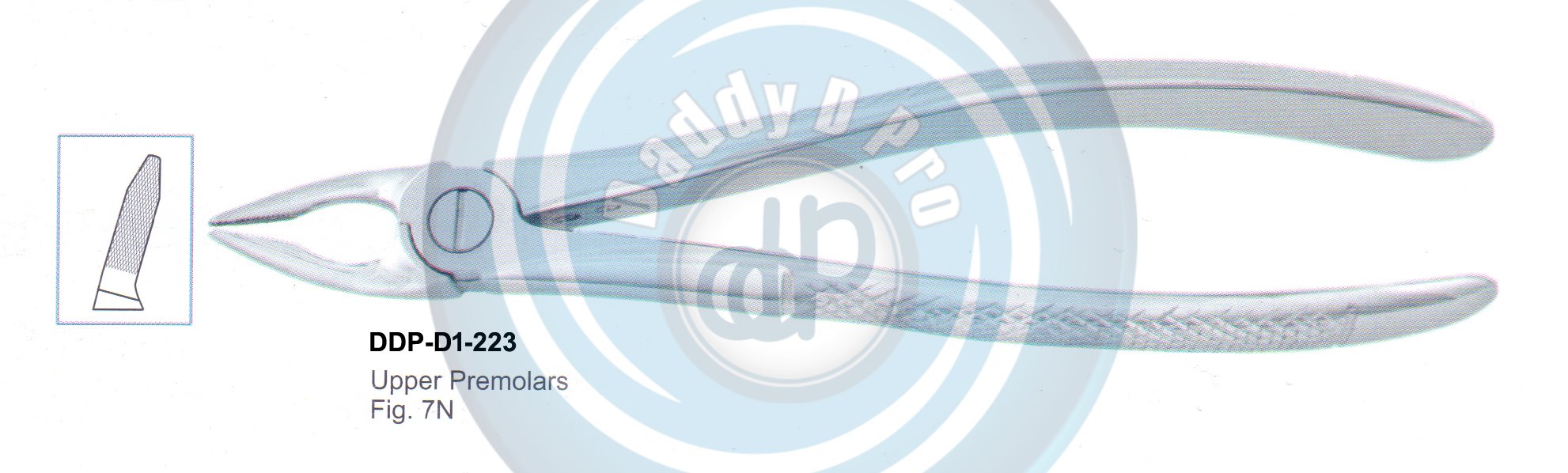 Tooth Extracting Forceps  Fig#7N (english pattern) 
