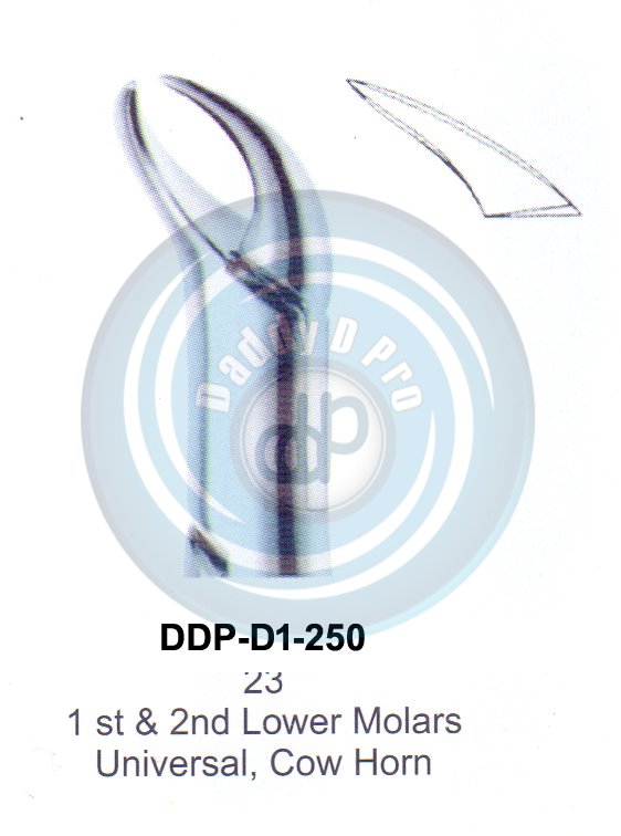 Tooth Extracting Forceps CRABIDE TIPPED ROOT TIP FORCEPS FIG#23 (english pattern) 