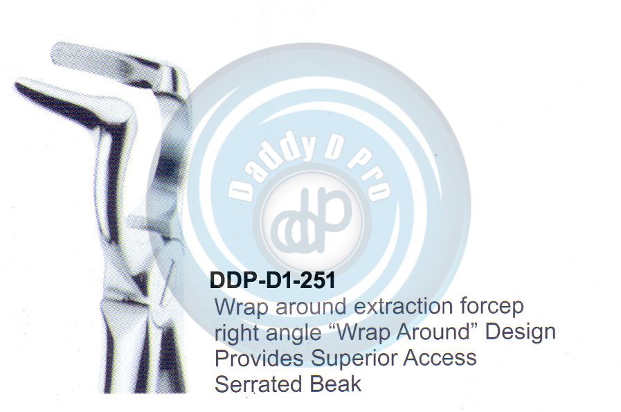 Tooth Extracting Forceps WRAP AROUND FORCEPS  (english pattern) 