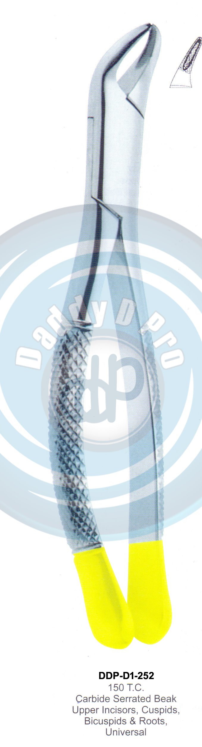 Tooth Extracting Forceps FIG#150T.C.  (english pattern) 