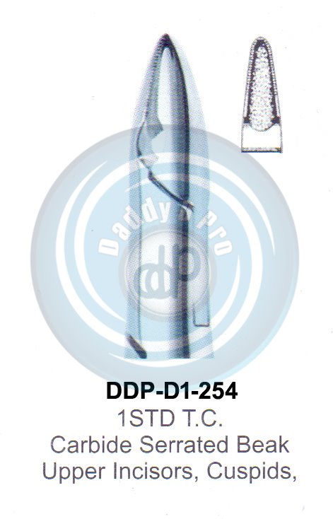 Tooth Extracting Forceps FIG#1STD T.C.  (english pattern) 