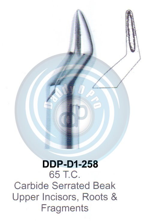 Tooth Extracting Forceps FIG#65 T.C.  (english pattern) 