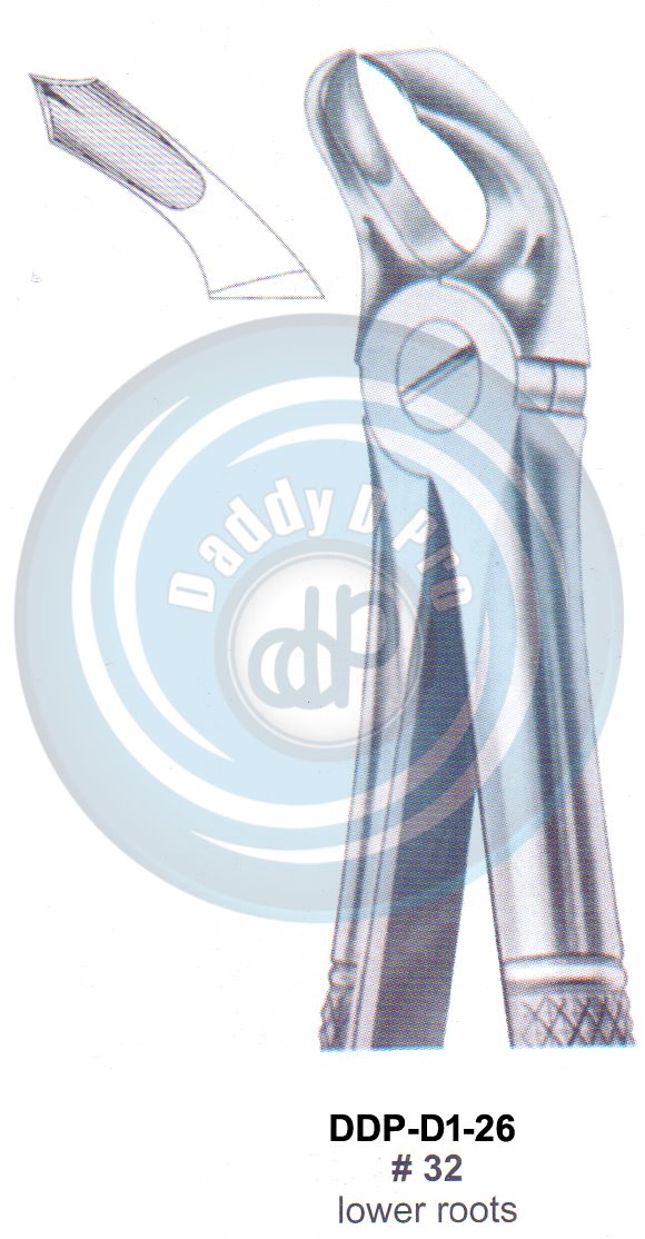 Tooth Extracting Forceps  Fig#32 (english pattern)