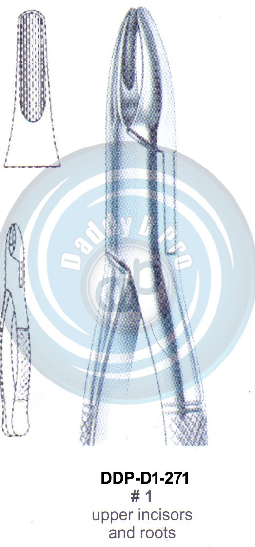 Tooth Extracting Forceps FIG# 1  (english pattern)