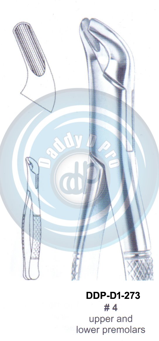 Tooth Extracting Forceps FIG# 4  (english pattern)