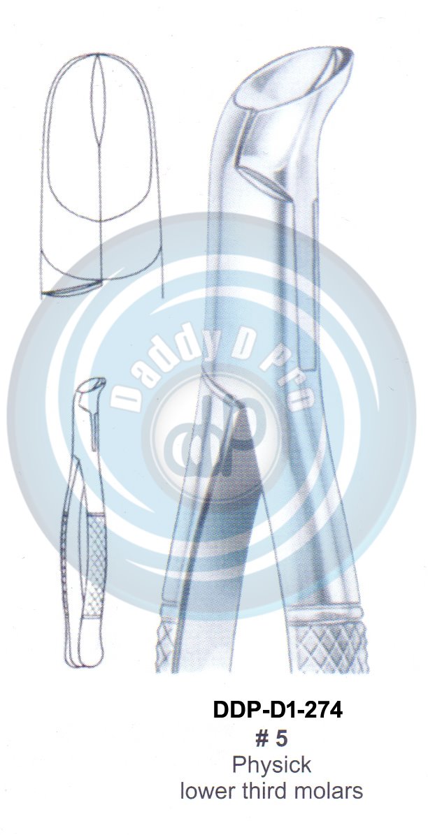 Tooth Extracting Forceps FIG# 5  (english pattern)