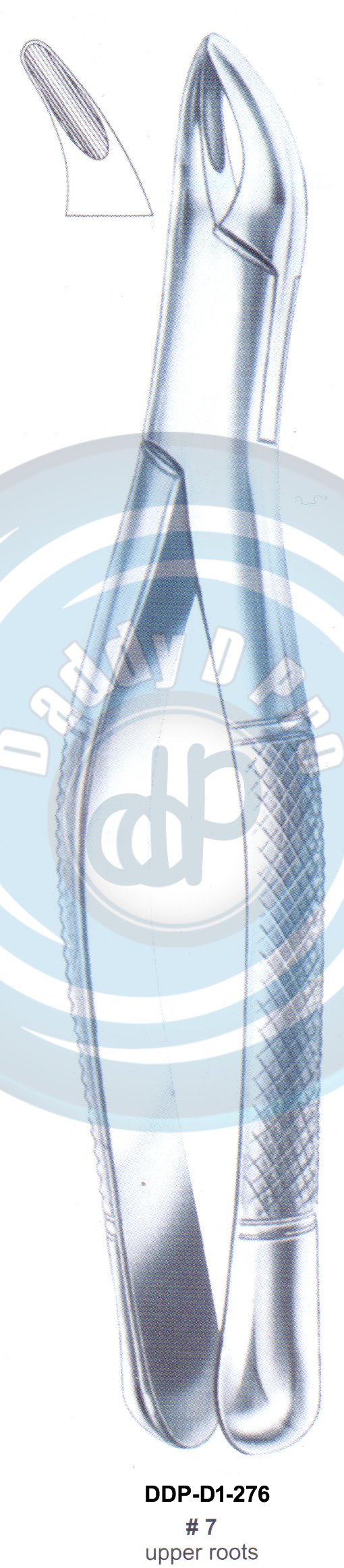 Tooth Extracting Forceps FIG# 7  (english pattern)