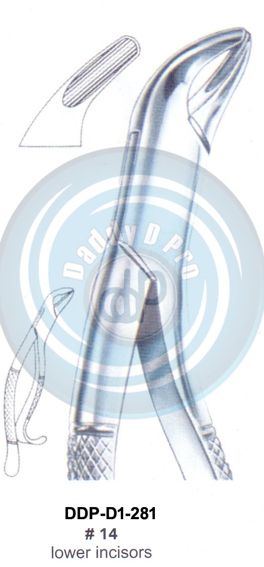 Tooth Extracting Forceps FIG# 14  (english pattern)