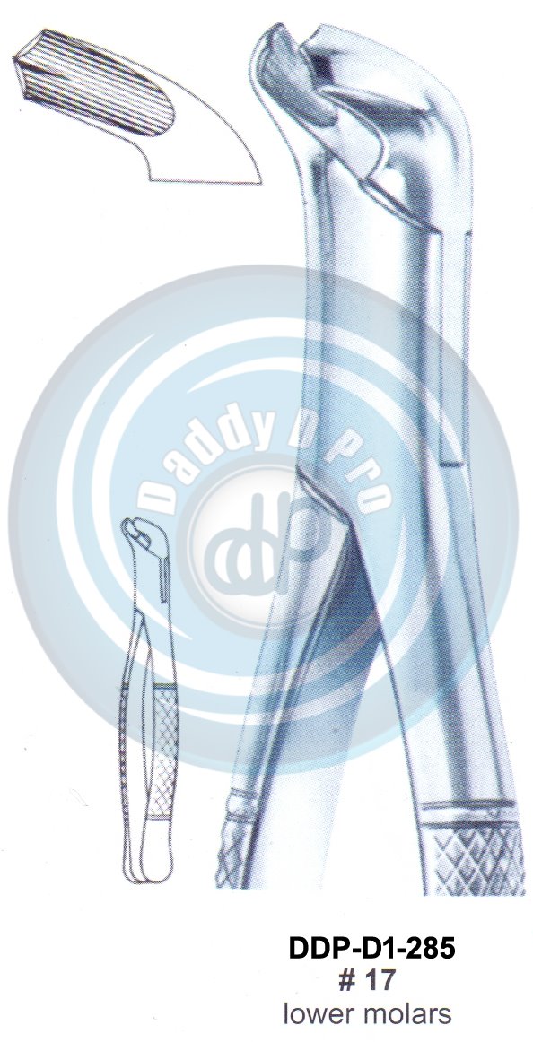 Tooth Extracting Forceps FIG# 17  (english pattern)