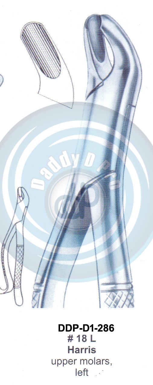 Tooth Extracting Forceps FIG# 18L  (english pattern)