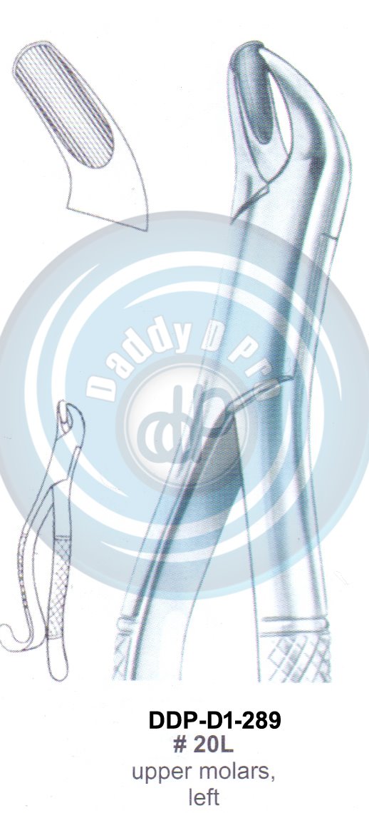 Tooth Extracting Forceps FIG# 20L  (english pattern)
