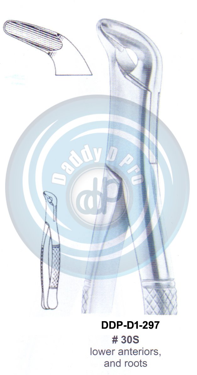 Tooth Extracting Forceps FIG# 30S  (english pattern)(CURVED)