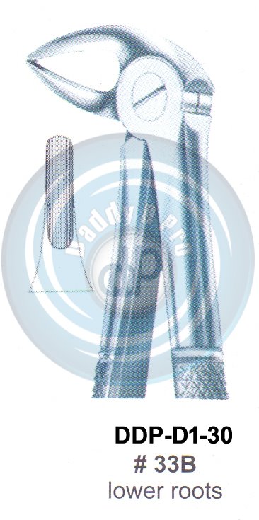 Tooth Extracting Forceps  Fig#33B (english pattern)