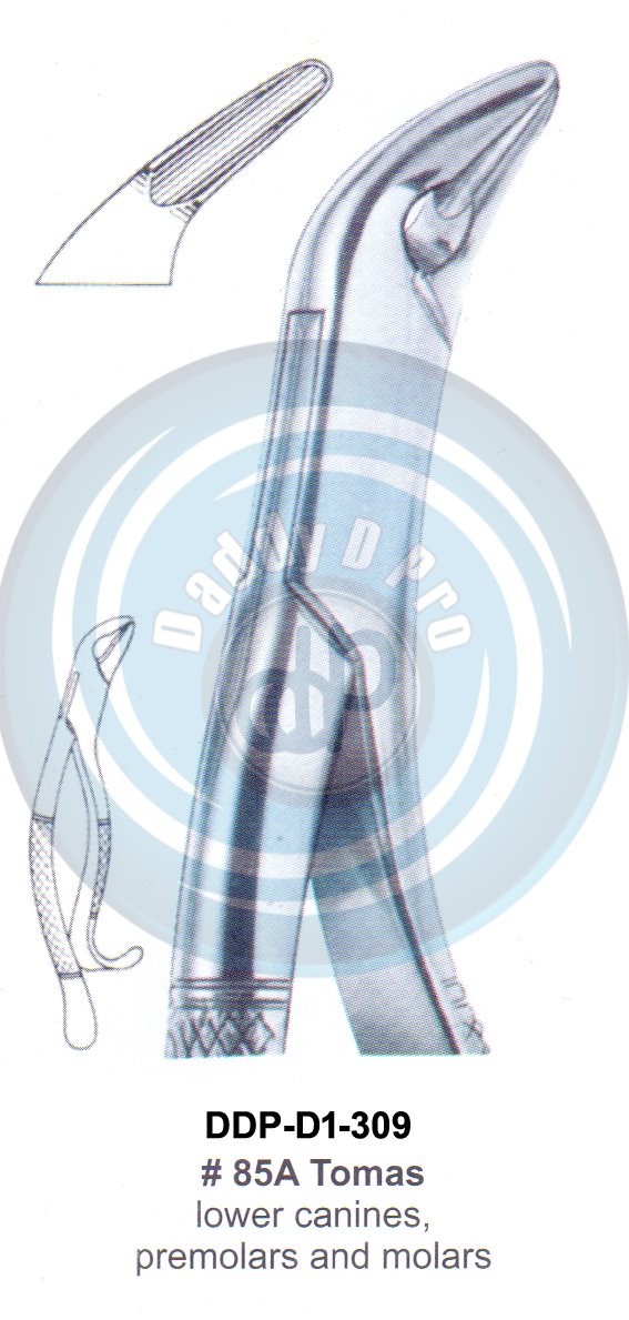 Tooth Extracting Forceps FIG# 85A TOMAS (english pattern)