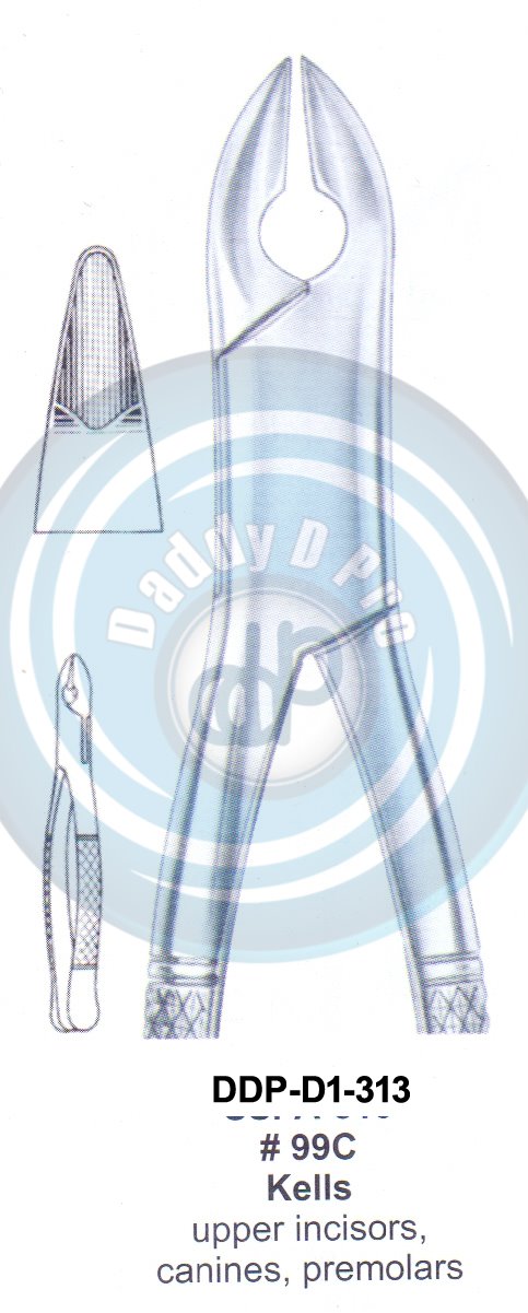 Tooth Extracting Forceps FIG# 99C KELLS (english pattern)