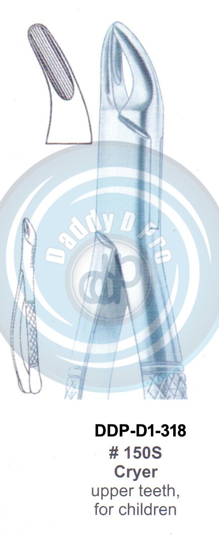 Tooth Extracting Forceps FIG#150S CRYER (english pattern)