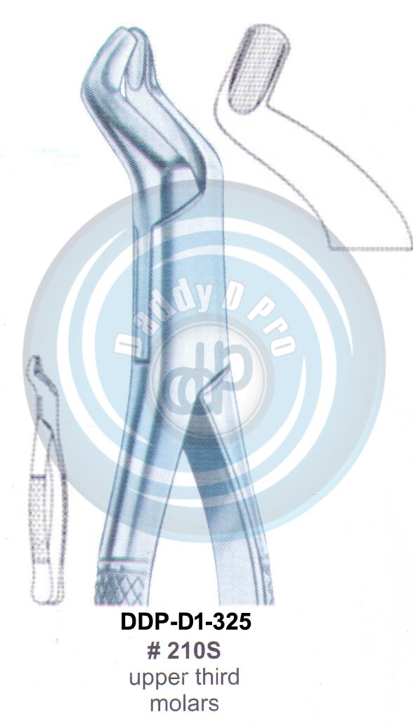 Tooth Extracting Forceps FIG#210S (english pattern)