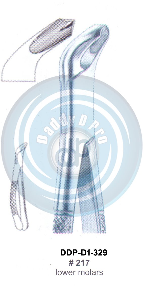 Tooth Extracting Forceps FIG#217 (english pattern)